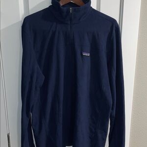 Patagonia Men's Dark Blue Zip-Up Sweater